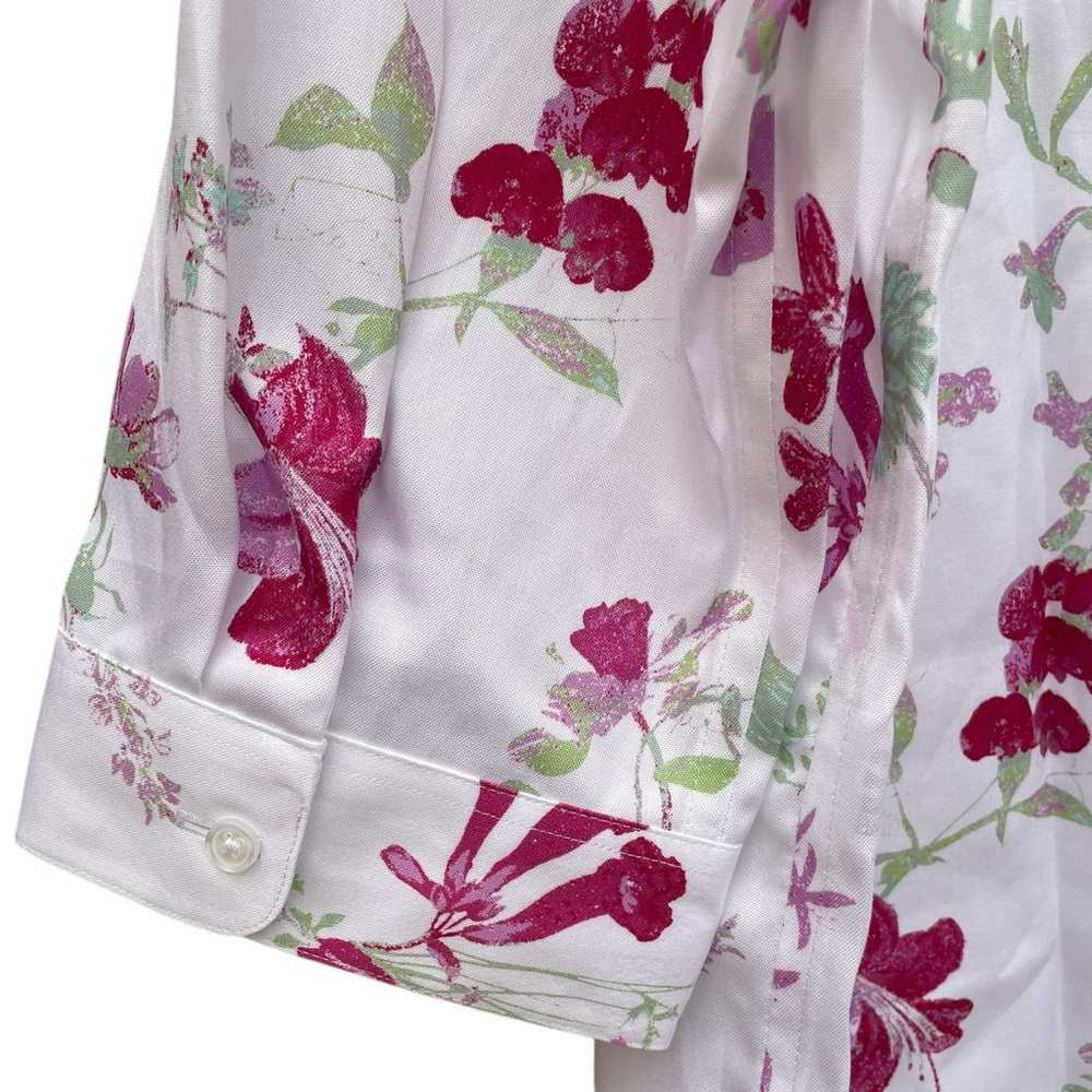 Coldwater Creek Petal Essence No-Iron Button Down Long Sleeve Shirt 12 Petite - Picture 6 of 12
